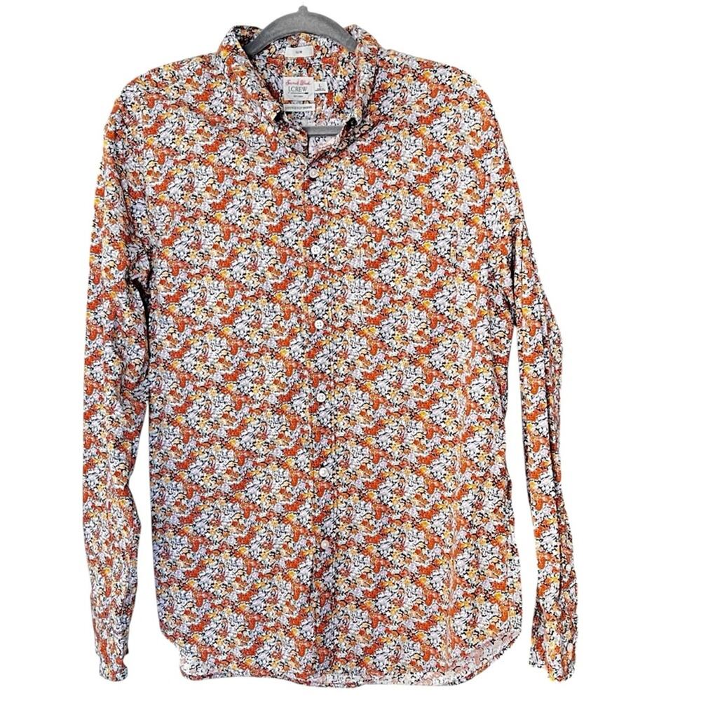 J.Crew Reimagined cotton Floral Long Sleeve Blouse size Large - Picture 9 of 9